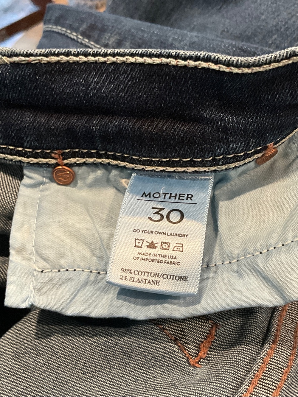 MOTHER Dark Indigo Flare Jeans - Picture 7 of 11
